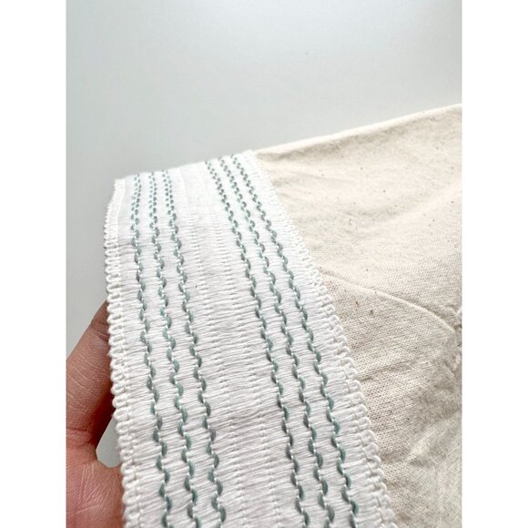 MUSTIQUE Ivory 100% Cotton Canvas Short Sleeve Bowling Camp Shirt, Size M - Picture 6 of 10